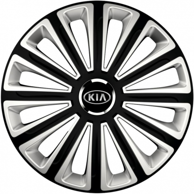 KRYTY KOLIES PRE KIA 15" TREND black/silver 4ks